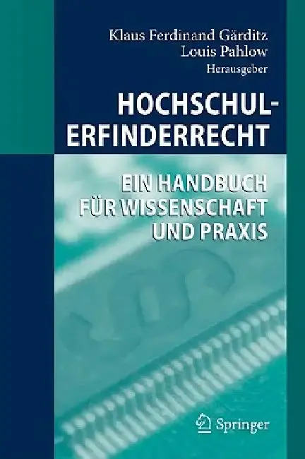 Cover of Hochschulerfinderrecht