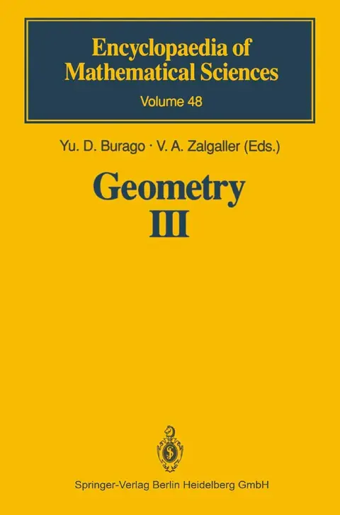 Cover of Geometry III