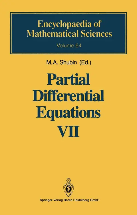 Cover of Partial Differential Equations VII
