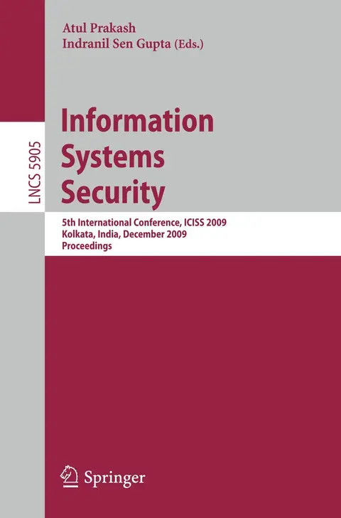 Cover of Information Systems Security