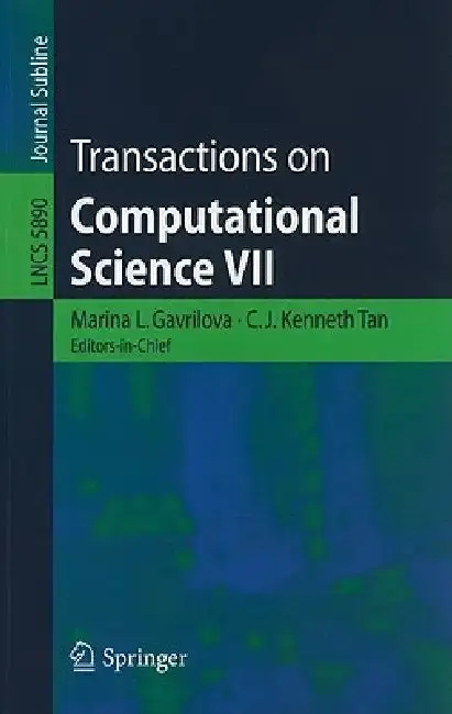 Cover of Transactions on Computational Science VII