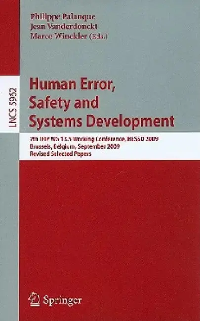 Cover of Human Error, Safety and Systems Development