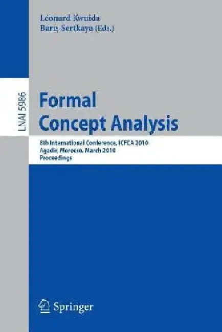 Cover of Formal Concept Analysis