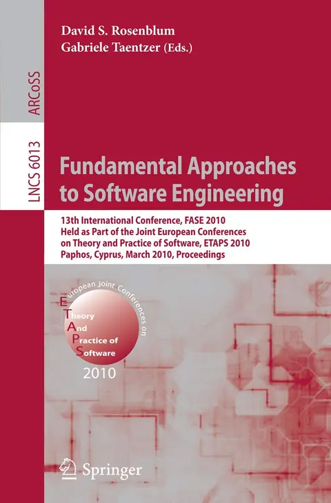 Cover of Fundamental Approaches to Software Engineering