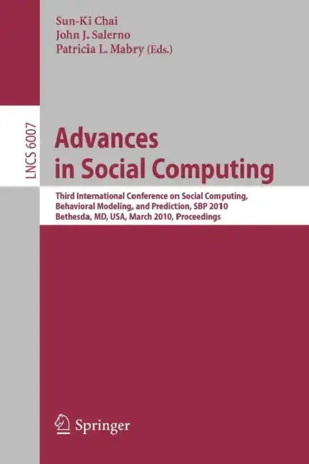 Cover of Advances in Social Computing