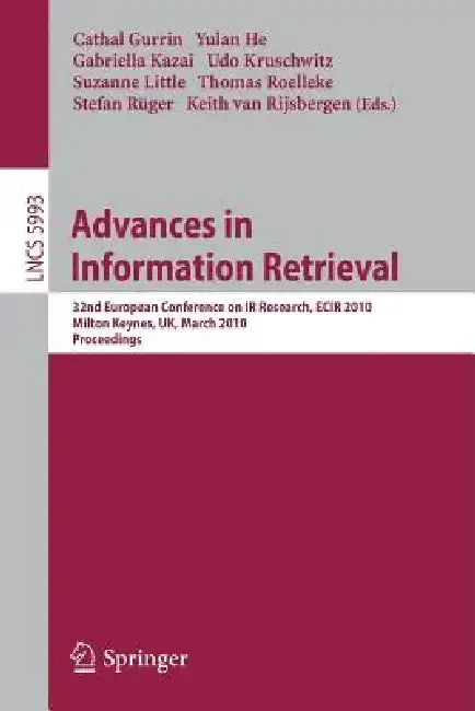 Cover of Advances in Information Retrieval