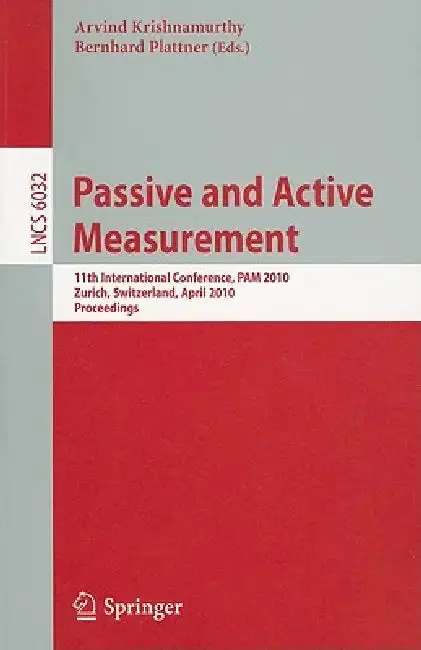 Cover of Passive and Active Measurement