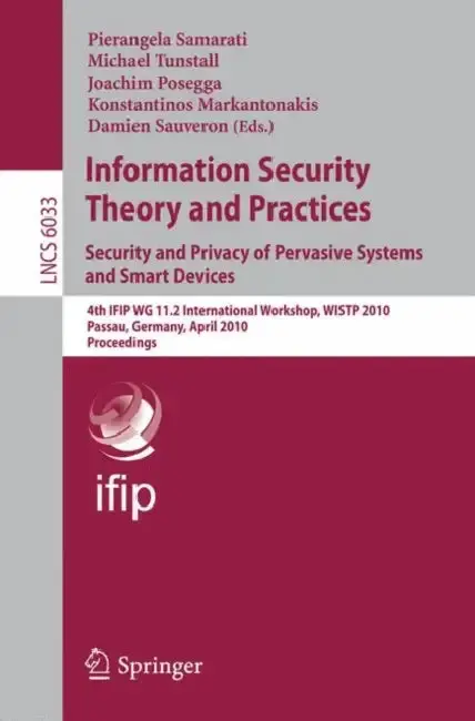 Cover of Information Security Theory and Practices