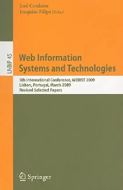 Cover of Web Information Systems and Technologies