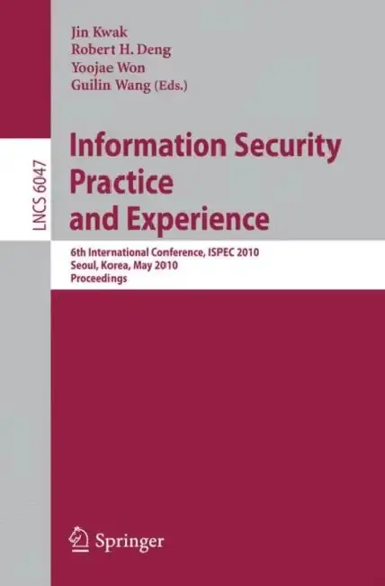 Cover of Information Security Practice and Experience