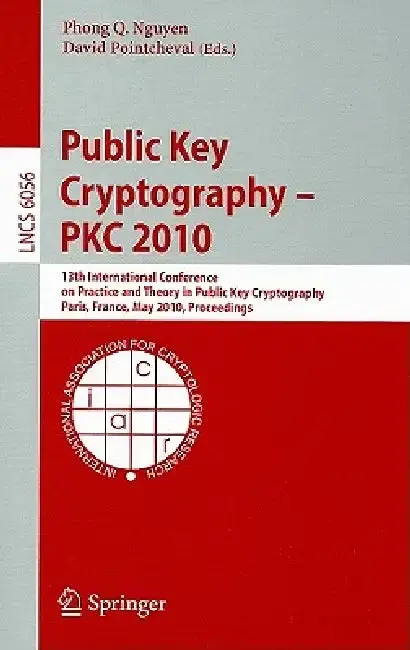 Cover of Public Key Cryptography - PKC 2010