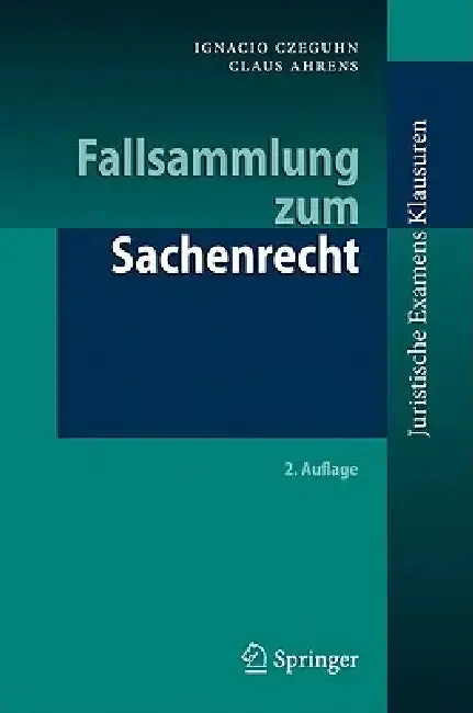 Cover of Fallsammlung Zum Sachenrecht