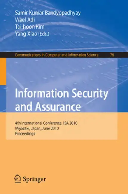 Cover of Information Security and Assurance