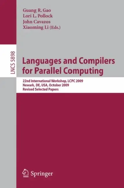 Cover of Languages and Compilers for Parallel Computing