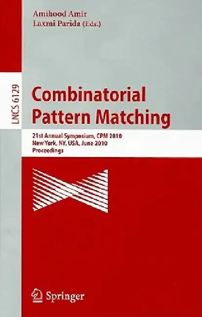 Cover of Combinatorial Pattern Matching