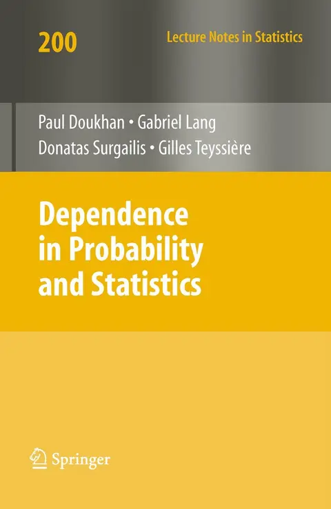Cover of Dependence in Probability and Statistics