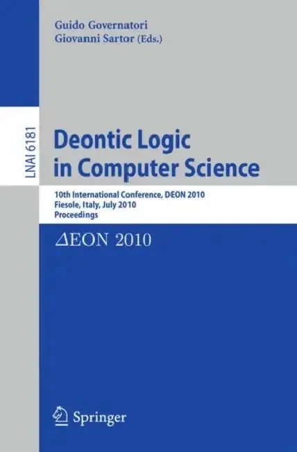 Cover of Deontic Logic in Computer Science