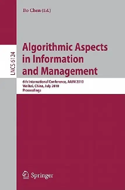 Cover of Algorithmic Aspects in Information and Management
