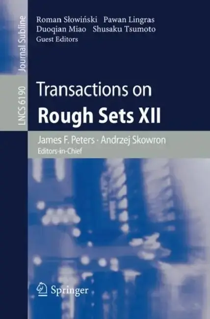 Cover of Transactions on Rough Sets XII