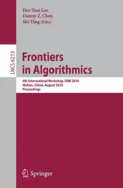 Cover of Frontiers in Algorithms