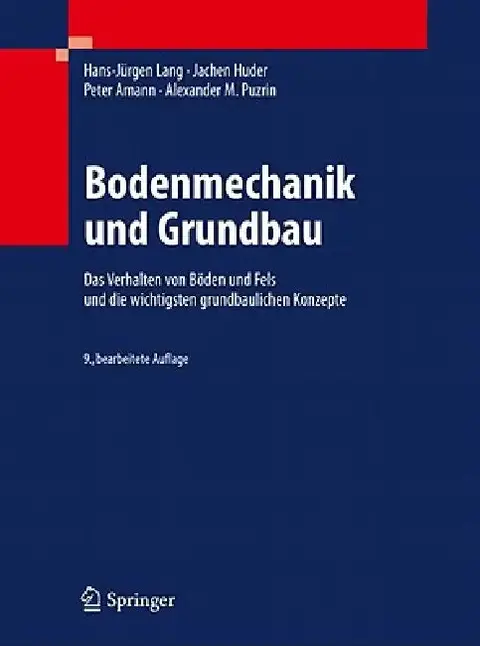 Cover of Bodenmechanik Und Grundbau