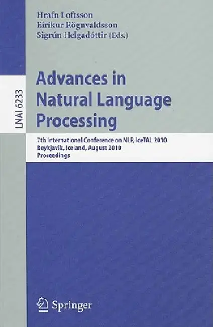 Cover of Advances in Natural Language Processing