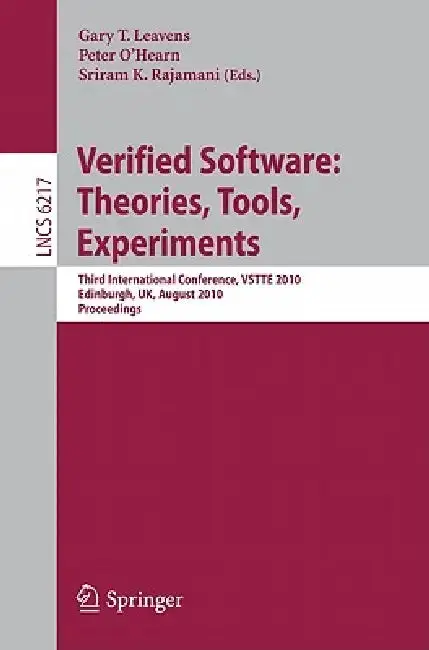 Cover of Verified Software