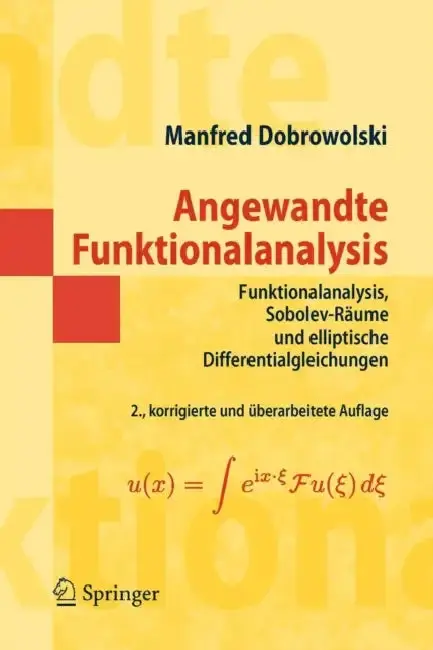 Cover of Angewandte Funktionalanalysis