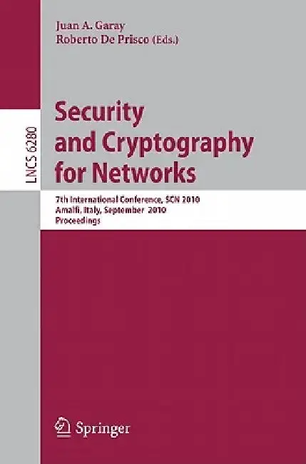 Cover of Security and Cryptography for Networks