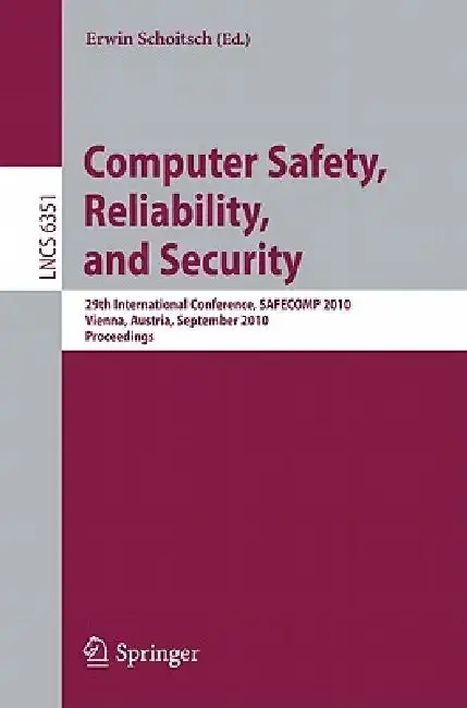 Cover of Computer Safety, Reliability, and Security
