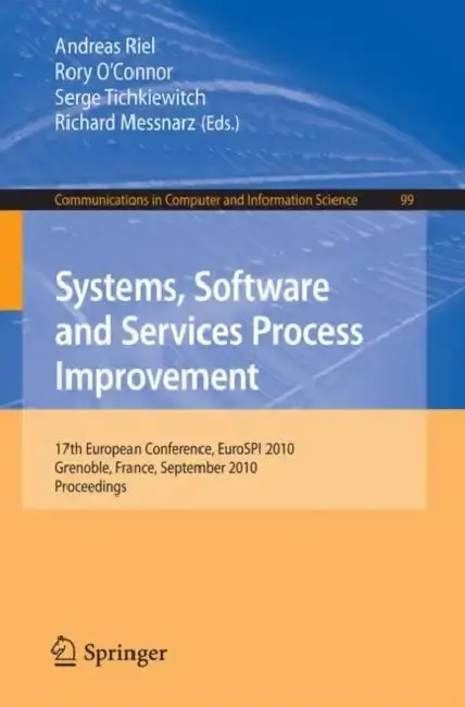Cover of Systems, Software and Services Process Improvement