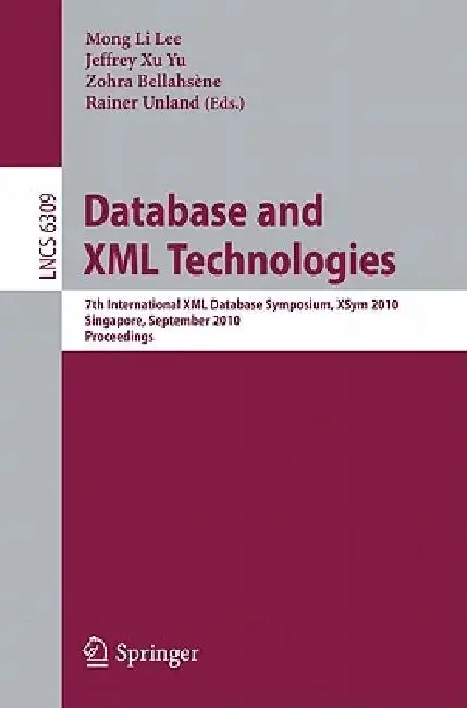 Cover of Database and XML Technologies