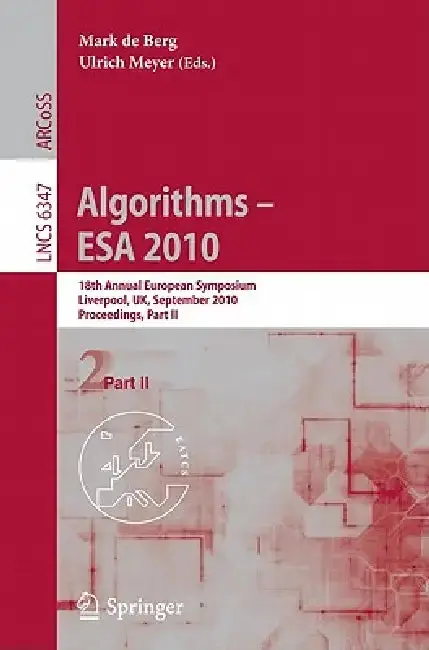 Cover of Algorithms -- ESA 2010, Part II