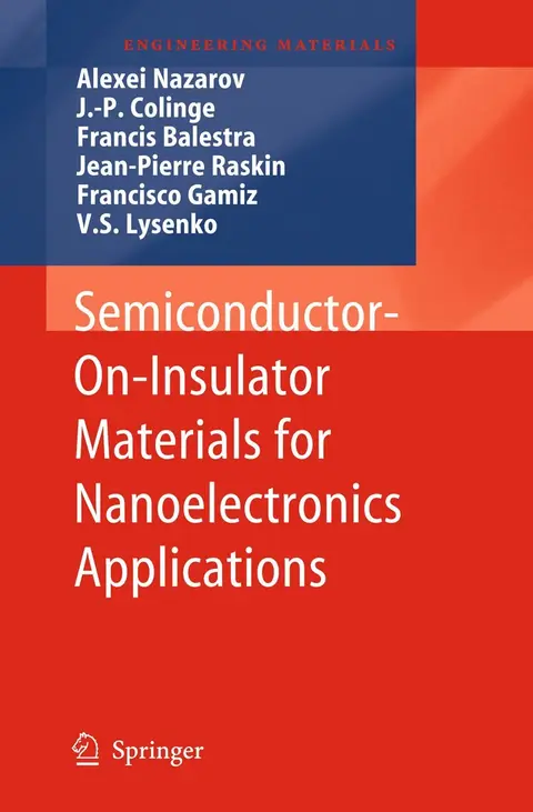 Cover of Semiconductor-On-Insulator Materials for Nanoelectronics Applications