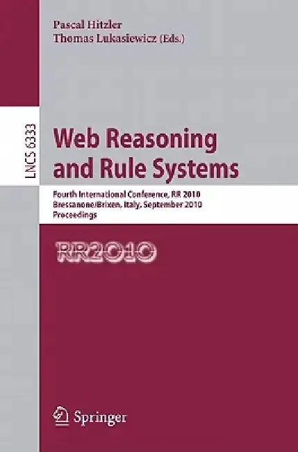 Cover of Web Reasoning and Rule Systems