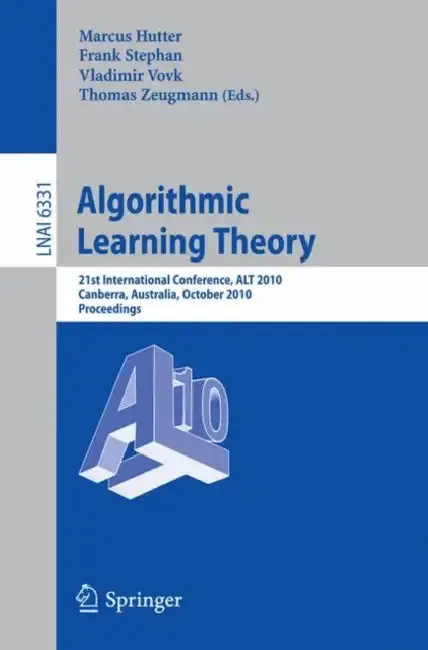 Cover of Algorithmic Learning Theory