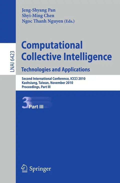 Cover of Computational Collective Intelligence. Technologies and Applications