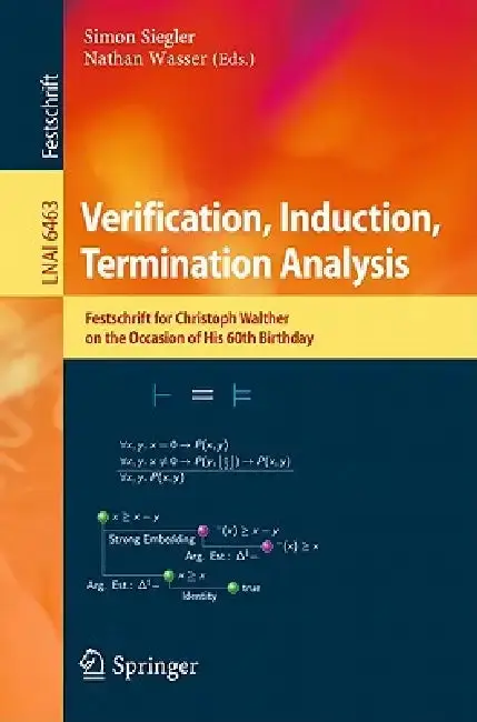 Cover of Verification, Induction, Termination Analysis