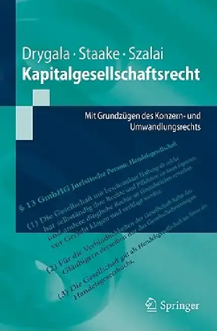 Cover of Kapitalgesellschaftsrecht