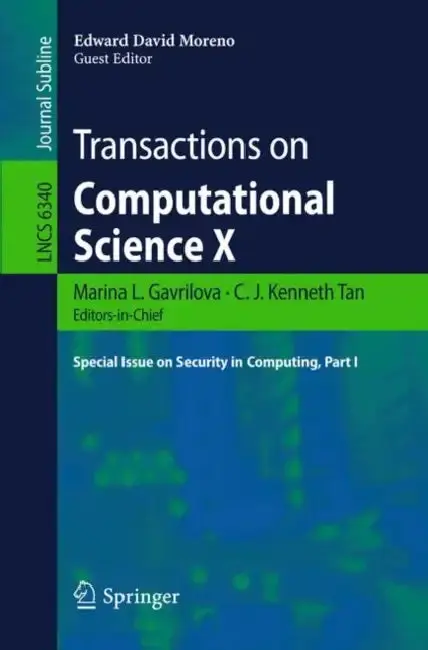 Cover of Transactions on Computational Science X