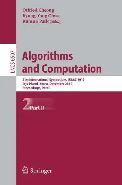 Cover of Algorithms and Computation