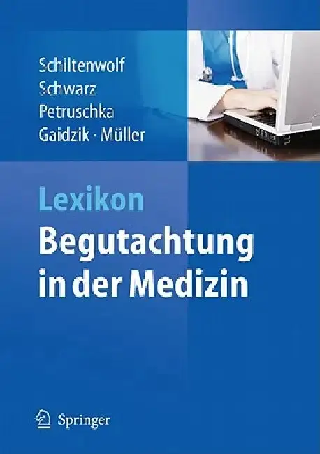 Cover of Lexikon - Begutachtung in Der Medizin