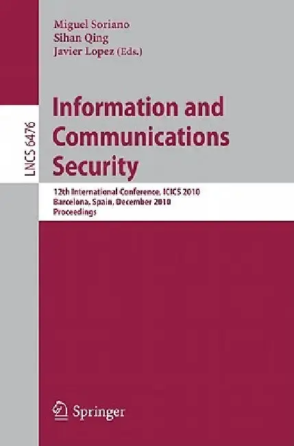 Cover of Information and Communications Security