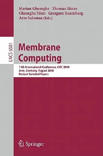 Cover of Membrane Computing