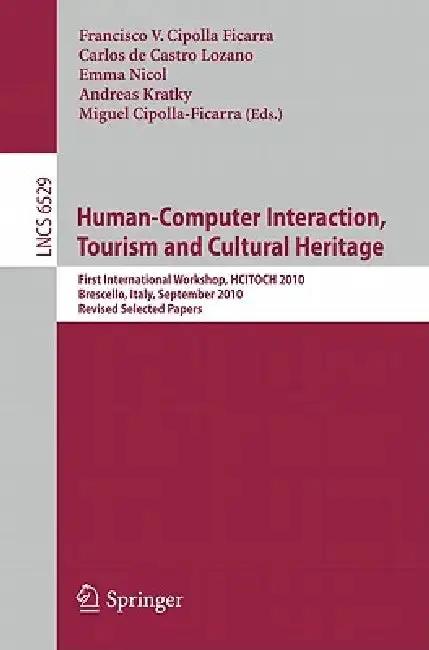 Cover of Human-Computer Interaction, Tourism and Cultural Heritage