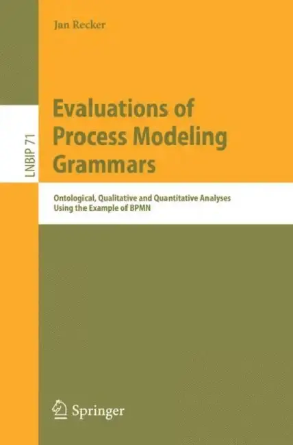 Cover of Evaluations of Process Modeling Grammars
