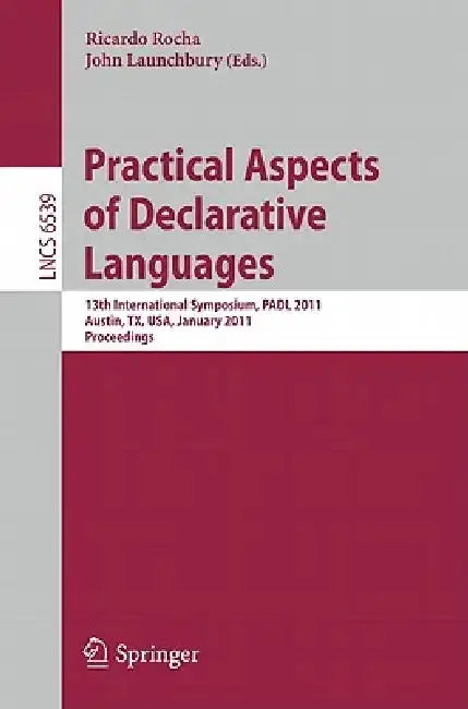 Cover of Practical Aspects of Declarative Languages
