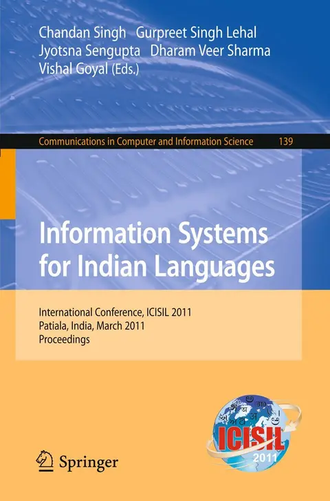 Cover of Information Systems for Indian Languages