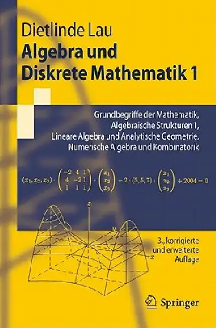 Cover of Algebra Und Diskrete Mathematik 1