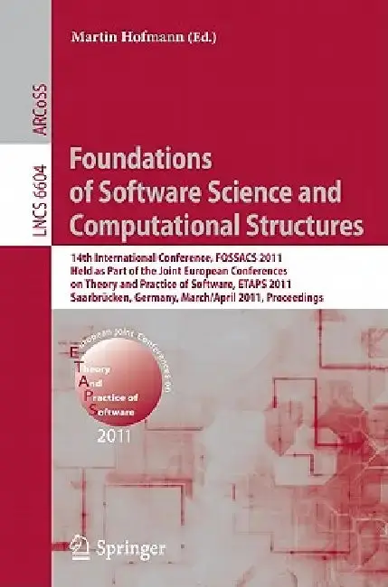 Cover of Foundations of Software Science and Computational Structures